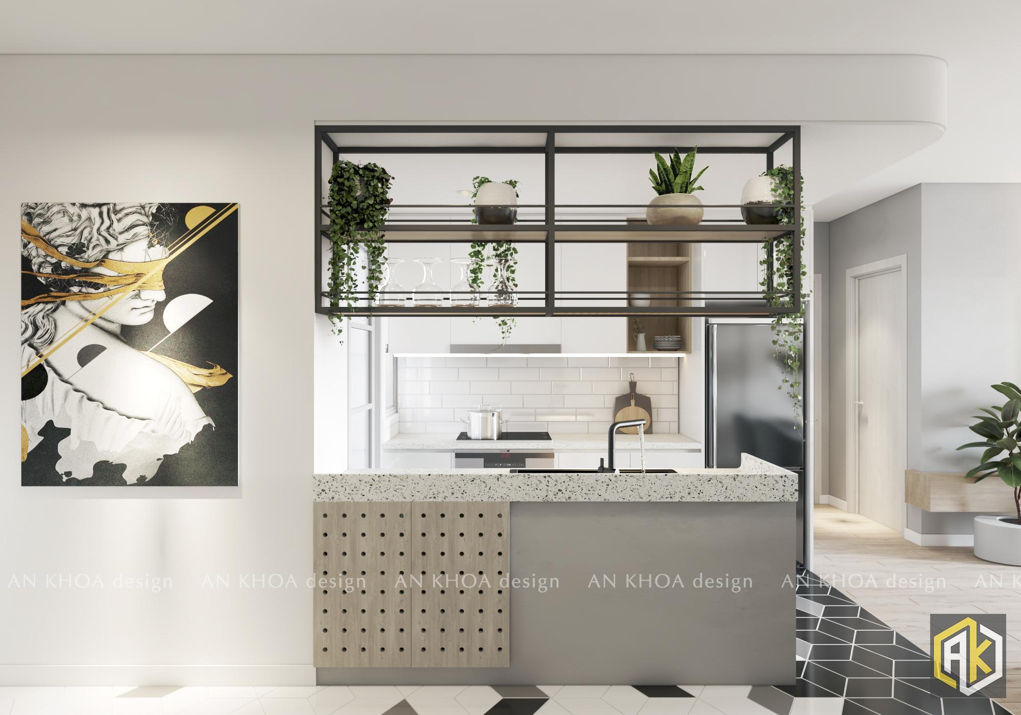 Thiết kế nội thất bếp hiện đại mở rộng không gian nấu ăn
