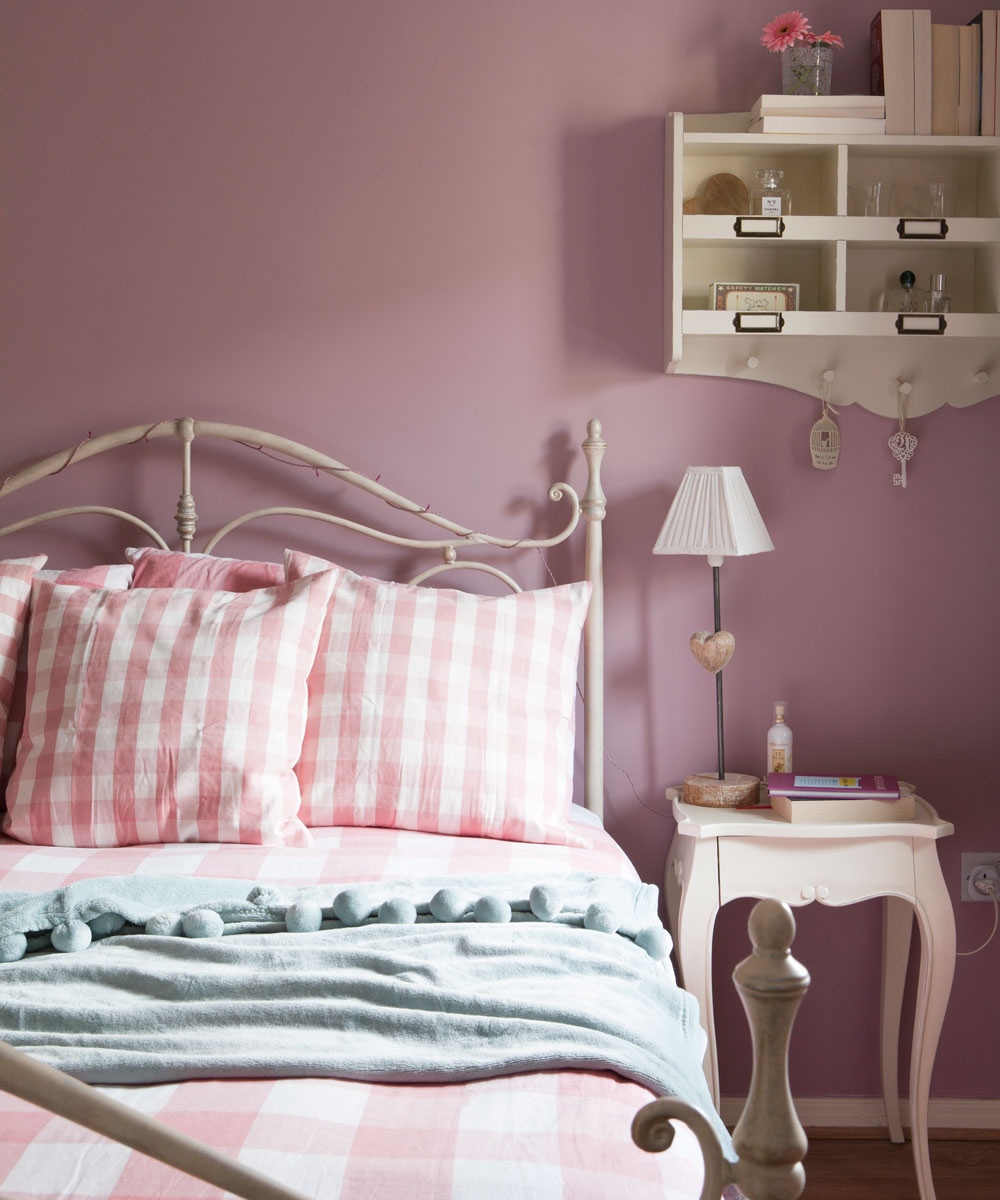 Phòng ngủ đẹp màu hồng 