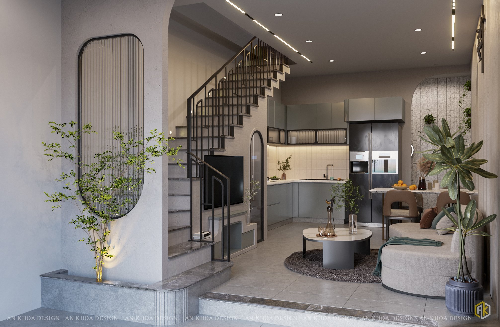 Nâng tầm không gian sống mới với thiết kế nội thất đẹp từ AnKhoa Design