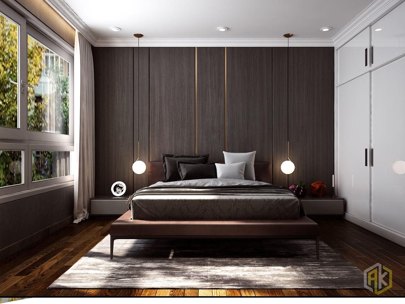 Thiết kế nội thất chung cư 70m2 Vinhomes phong cách hiện đại