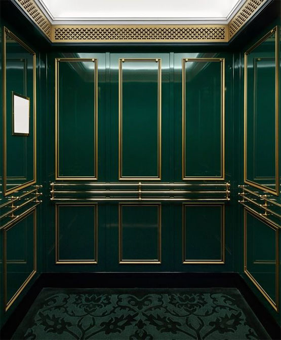 Phong cách thiết kế thi công nội thất thang máy - Tân Cổ Điển