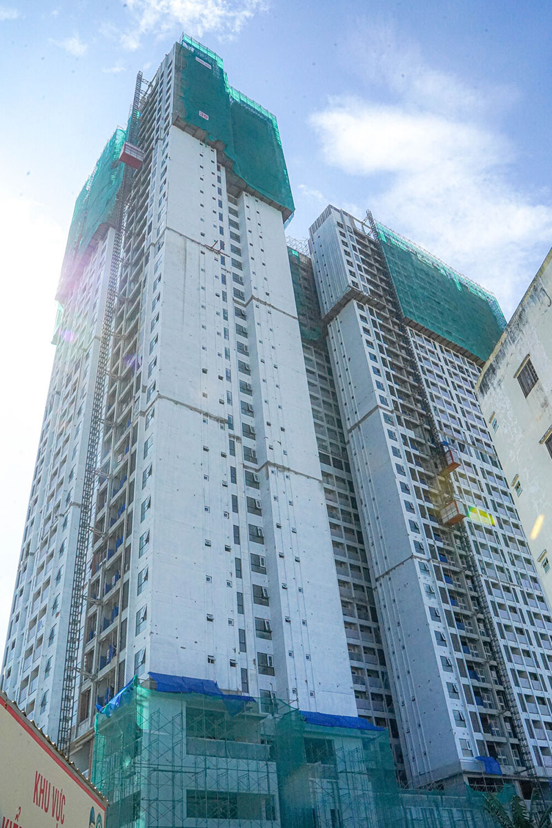tiến độ dự án mặt bằng chung cư opal skyline
