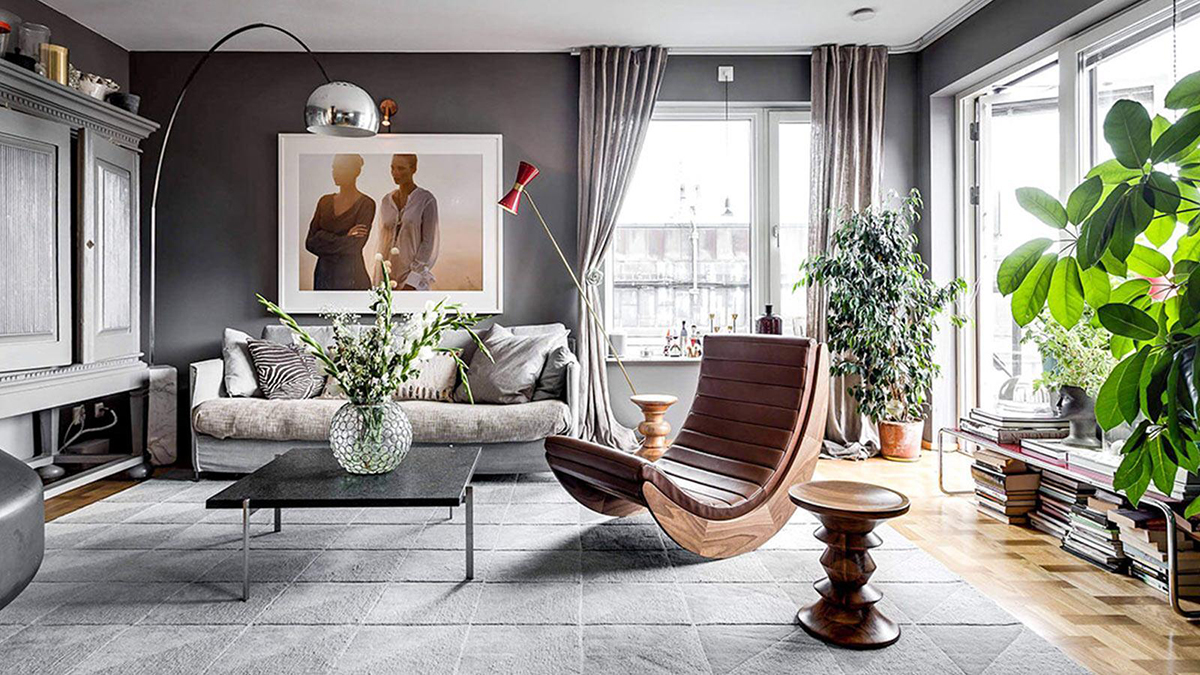 Thiết kế nội thất phòng khách chung cư theo phong cách scandinavian