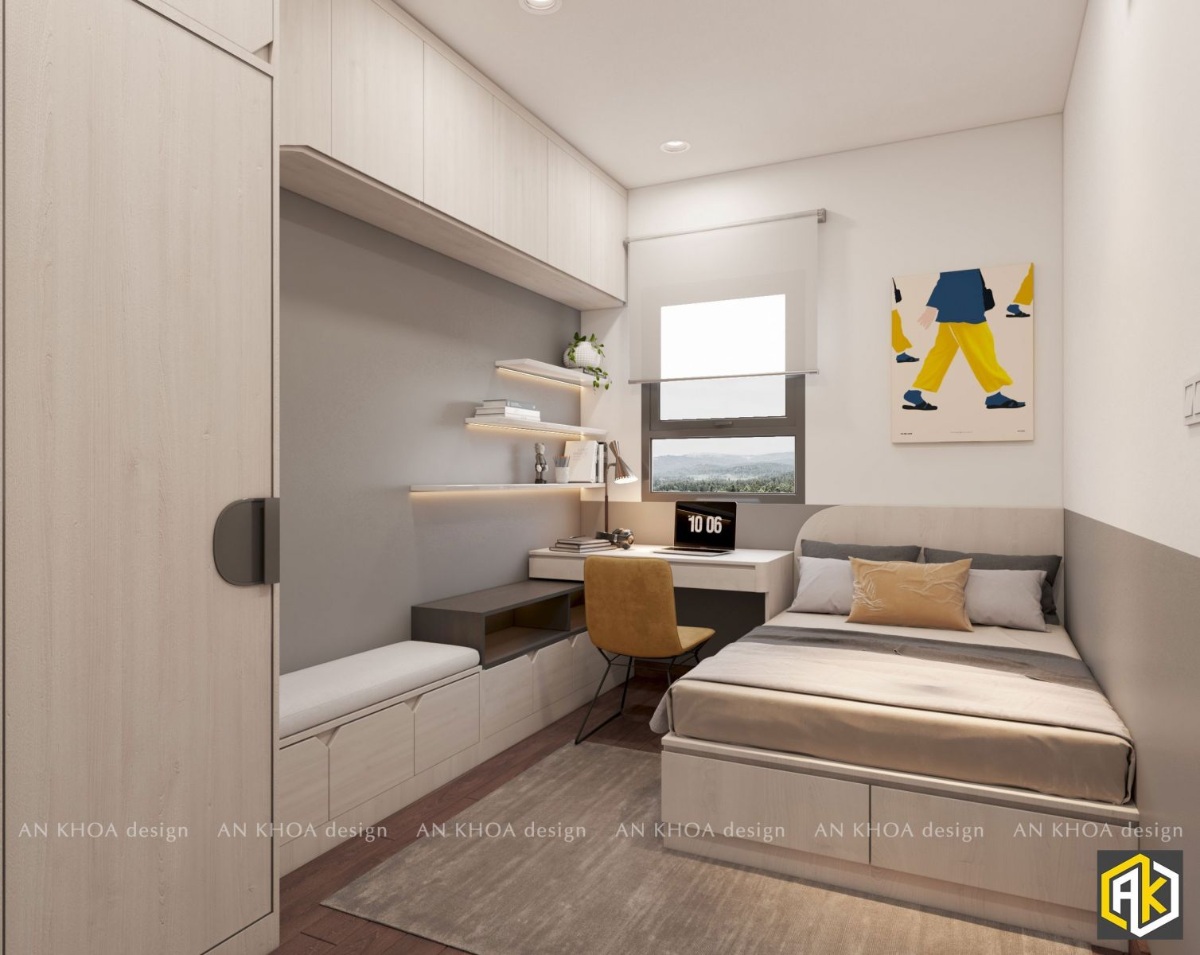 Thiết kế nội thất phòng ngủ nhỏ diện tích từ 5m2 đến 8m2