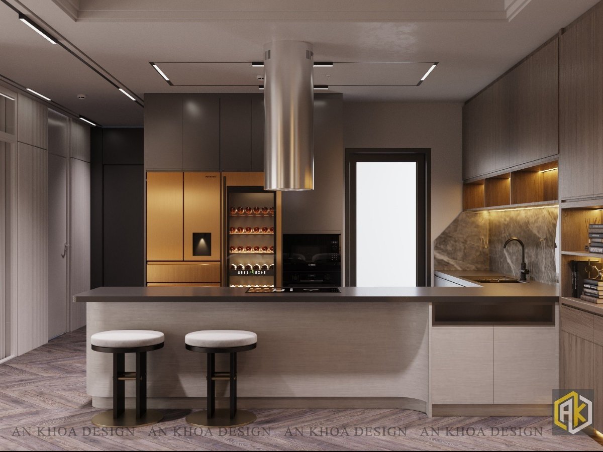 Thiết kế nội thất phòng bếp căn hộ chung cư Celadon City Tân Phú