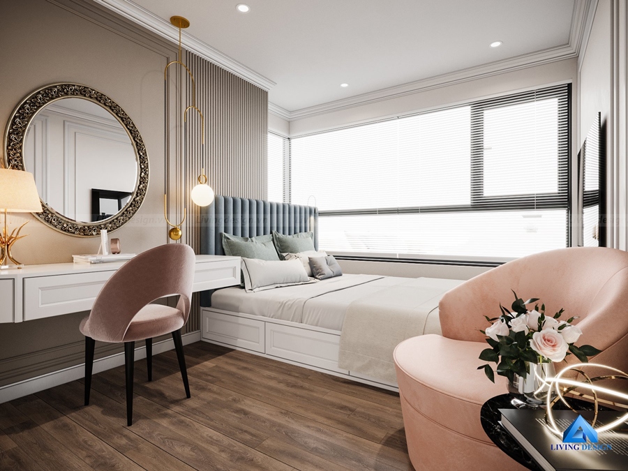 Mẫu thiết kế phòng ngủ căn hộ Celadon City đẹp sang trọng luxury