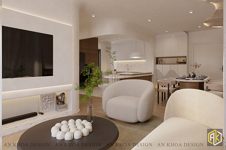 Thiết kế nội thất căn hộ 2 phòng ngủ chung cư Celadon City