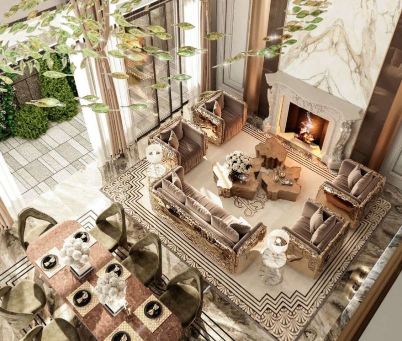 Thiết kế nội thất biệt thự luxury