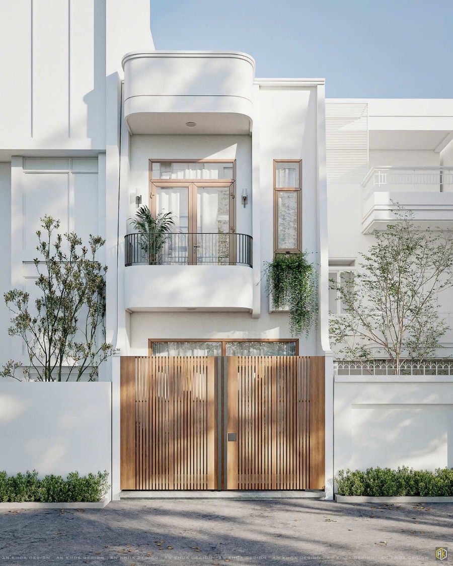 Mẫu nhà phố mặt tiền 5m