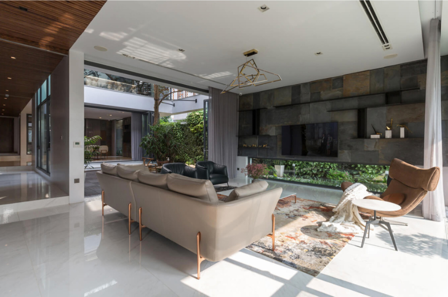 Mẫu thiết kế phòng khách ấn tượng