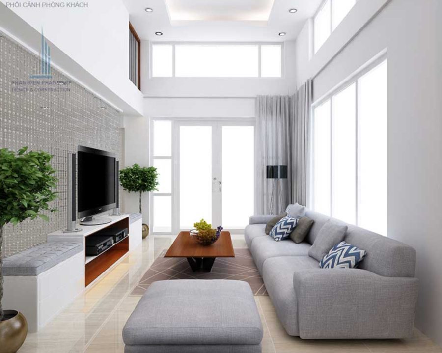 Mẫu thiết kế phòng khách hiện đại