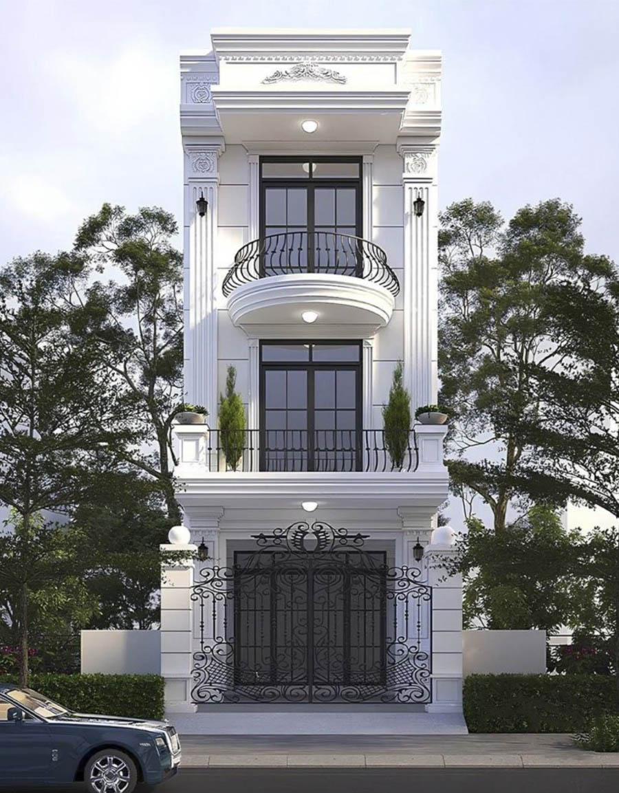 Nhà phố Tân Cổ Điển 3 tầng luôn là lựa chọn của gia đình có nhiều thế hệ cùng sinh sống