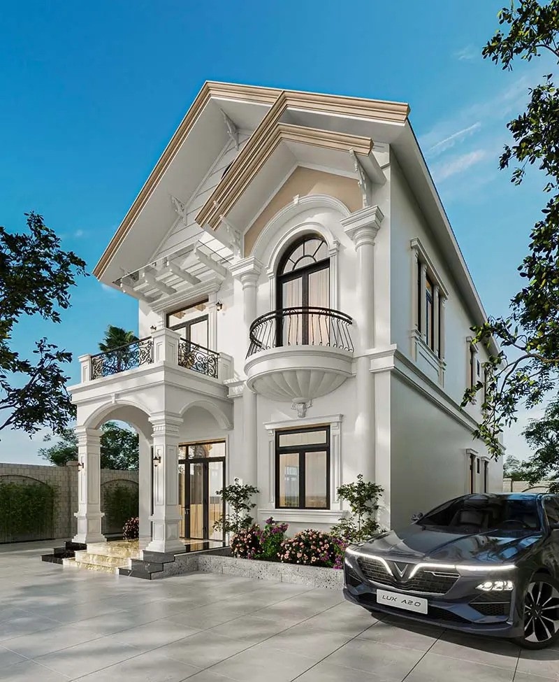 Nhà phố tân cổ điển mang vẻ đẹp sang trọng, đẳng cấp và trường tồn với thời gian