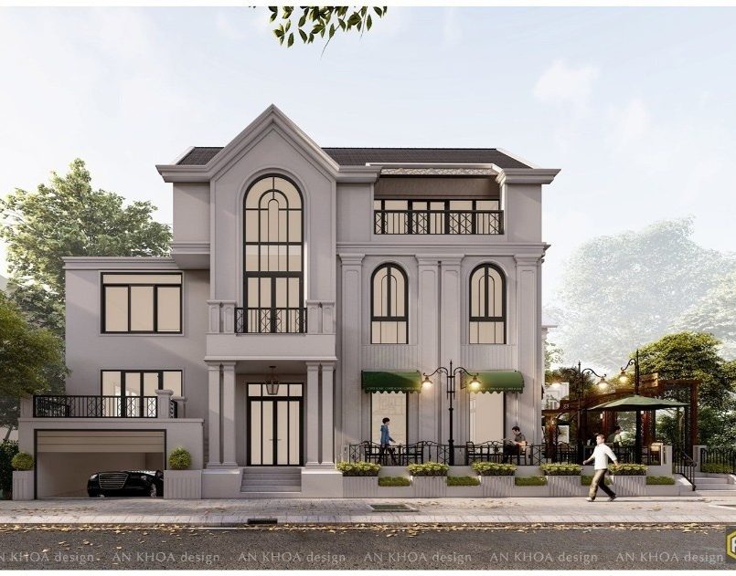 Thiết kế nhà mặt tiền 10m sâu 15m