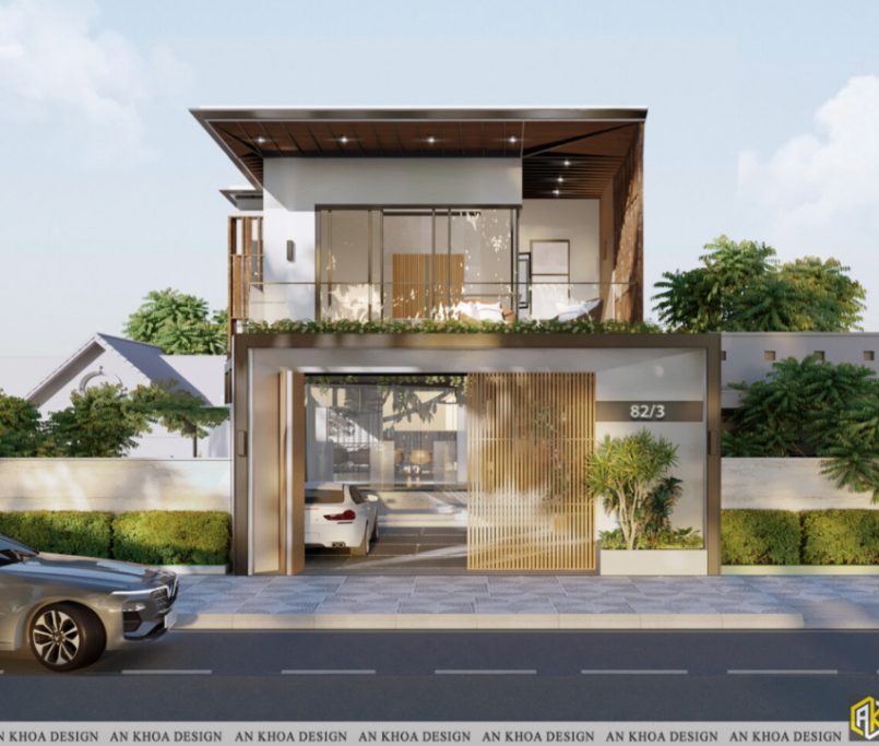Thiết kế nhà ngang 9m dài 20m